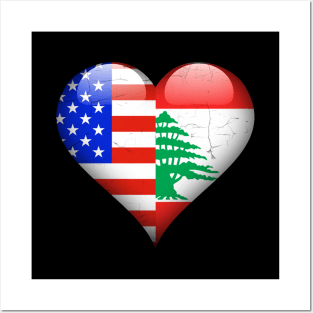 Half American Half Lebanese - Gift for Lebanese From Lebanon Posters and Art